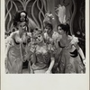 Barbara Loden, Tammy Grimes, Sasha von Sherler, and Grace Gaynor in a scene from the original 1959 Broadway production of Noël Coward's "Look After Lulu"