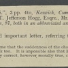Autograph letter signed to Thomas Jefferson Hogg, [6 November 1811]