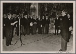 The French president Lebrun was elected for another seven years as president.  Premier Daladier announces his re-election