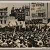 A large anti-British demonstration in London by Irish patriots demanding separation of Ireland from England