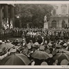[A solemn state ceremony takes place in front of the Unter den Linden memorial in honor of Colonel General Baron von Fritsch who was killed by the enemy on September 22nd on the eastern front.  General Field Marshal Goering in front of the casket.]