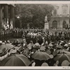 A solemn state ceremony takes place in front of the Unter den Linden memorial in honor of Colonel General Baron von Fritsch who was killed by the enemy on September 22nd on the eastern front.  General Field Marshal Goering in front of the casket