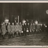 Adolf Hitler honored military leaders.  In our picture the Fuhrer speaks to his generals.