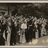 The Führer, who takes part every year in the celebrations at the Bayreuth (Wagner) Festival, was greeted with roars of acclamation by the other attendees