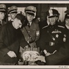 The leader of the Fascist Youth Organization, Colonel Bodini, visited Germany in late February and got a look at the work of the Hitler Youth.  Staff Leader Lauterbacher showed him some of the Apprentice Factories run by the German Workers' Front