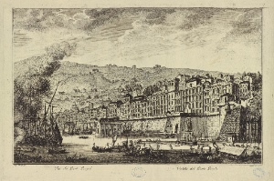 Eleven engravings of architectural views of Genoa, after Antonio Giolfi