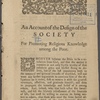 An account of the design of the Society for Promoting Religious Knowledge among the Poor.