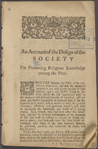 An account of the design of the Society for Promoting Religious Knowledge among the Poor.