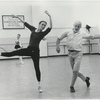 Allegra Kent and Jerome Robbins rehearsing his ballet, Dances at a Gathering