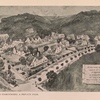 Group of houses surrounding a private park
