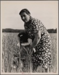 Hightstown, New Jersey. Jewish-American farm mother, Mrs. Cohen, wife of the farm manager