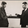 Farmer receiving rehabilitation loan from Resettlement Administration official, Jackson County, Ohio.