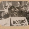 Marjorie Sidman, Dorothy Allon, Mary Carter, Eleanor Lloyd and Nila Mack in car in front of the Morosco Theatre during the 1919 Actors’ Strike