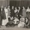 Group of actors on stage in costume during the 1919 Actors’ Strike