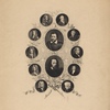 The Grolier Club M.C.M.I. [Center:] Ben Johnson. Alfred Tennyson. [Clockwise:] William Whitehead. Thomas Warton. Henry James, Rye. Robert Southey. William Wordsworth. Colley Gibber. Nicholas Rowe. Thomas Shadwell. John Dreyden. William Davenant.