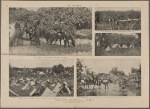 Regular Rough Riders at the front. From photographs by J.C. Hemment.--(See page 114). General Shafter and his staff, on their way to the front, stop to water their horses