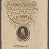 [Portrait of William Shakespeare on page from book: The dramatick William Shakespeare printed complete with Dr. Samuel Johnson's preface and notes, to which is prefixed the life of the author. Vol. III William Shakespeare. 2nd ed.]