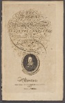 [Portrait of William Shakespeare on page from book: The dramatick William Shakespeare printed complete with Dr. Samuel Johnson's preface and notes, to which is prefixed the life of the author. Vol. III William Shakespeare. 2nd ed.]