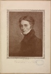West's portrait of Shelley (hitherto unpublished). Painted from his original pencil sketch from life shown on the opposite page. Owned by Mrs. John Dunn.