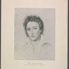 Percy Bysshe Shelley. From a drawing photographed by H.H. Hay Cameron.
