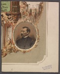Lower right portion of a print featuring portrait of Philip Henry Sheridan