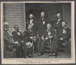 A famous group on the piazza in Mr. Murphy's days (General Sheridan and Admiral Farragut in center.)