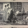 "Sheridan at the Lindleys'" From a painting by Margaret I. Dicksee, exhibited in the Royal Academy