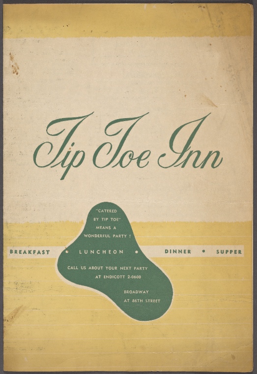 Tip Toe Inn menu