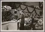 The 30th of January in Berlin. The Führer gives a major speech at the Sports Palace. Sitting to the right is Italian ambassador Alfieri and the Italian delegation that was sent to Berlin on the 30th of January. 