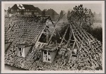 British pirates of the night again bombed residential houses and hospitals.  Our picture shows damage done to the University Clinic in Muenster by British bombs.  The huge red cross on the roof is no protection against British criminality.