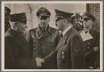 On the return trip, Adolf Hitler met French head of state Marshal Petain at a location in central France.