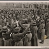 On January 7th 1940, Army recruits were sworn-in in (Posen) Poland for the first time in 22 years.  A historic glimpse of this once-more German territory: Young soldiers taking the oath under the flag of Greater Germany!]
