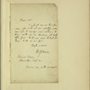Autograph letter signed to James Northcote, 12 February 1801