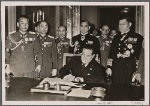 Also among the well wishers who entered their names in the birthday register in the new Reich Chancellery in Berlin was the Japanese ambassador General Oshima, along with senior Japanese officers.