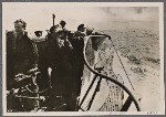 In April our U-Boat fleet was especially successful.  On April 8th the Supreme Command of the Armed Forces issued the special announcement that German U-Boats in the Atlantic  had sunk 16 merchant ships off the coasts of America and Africa totaling 104,000 BRT.  German U-Boat on patrol in the Atlantic.