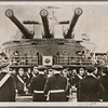 12 Iron Crosses for meritorious Italian naval officers.  German admiral Weichold boards an Italian warship to confer awards on the Italian commanders on behalf of the Fuhrer.