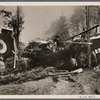 These are the remains of a foreign reconnaissance plane which, during its attempt to fly over German territory, was set upon by the powerful German Air Force.