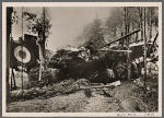 These are the remains of a foreign reconnaissance plane which, during its attempt to fly over German territory, was set upon by the powerful German Air Force.
