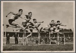 [The Hitler Youth held their Summer War Games in the great stadium in Breslau.  They showed that sports, as a permanent part of German life, go on despite the war.]