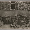 ... German bombs fell on war-related sites.  The stately buildings and huge installations seen in this picture were turned, just 48 hours later, into a sea of ruins and flames.  London experienced what a neutral correspondent called "apocalyptic nights"