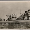 In a proclamation to neutral governments, Germany declared a total blockade against England.  England's "hunger weapon" hurts only itself.  (Here) a German submarine sets off on a mission.