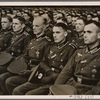 [The Führer spoke again to 6000 young officer candidates who had proved themselves at the front.  Some of them already wore the Iron Cross, 1st Class.  Adolf Hitler's powerful speech received appreciative applause.]