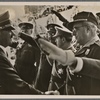 The Fuhrer greets Spanish Nationalist generals, who are guests of honor in the Condor Legion parade in Berlin