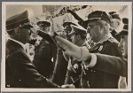 The Fuhrer greets Spanish Nationalist generals, who are guests of honor in the Condor Legion parade in Berlin