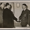 At his headquarters and in the presence of the Reich Foreign Minister the Fuhrer received the champion of the Indian independence movement, Subhas Chandra Bose, for an extended discussion.  At left envoy Dr. Schmidt.
