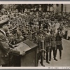 Reich Minister Alfred Rosenberg made an official trip to the liberated Eastern Territories.  The Minister speaking to the ethnic German population in Chotitza near Zaporizhia.