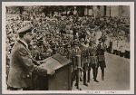 Reich Minister Alfred Rosenberg made an official trip to the liberated Eastern Territories.  The Minister speaking to the ethnic German population in Chotitza near Zaporizhia.