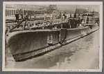 [The successful Italian U-Boat "Barbarigo", which destroyed a 32,000-ton Maryland-class U.S. battleship off the American coast, returned to base after her victorious cruise.]