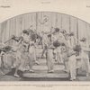 A moment from the Rhapsody in Blue ballet, created and staged by Madame Rasch for a company of her girls, who performed it in the Keith theaters