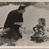 Boris Karloff and Marilyn Harris in a scene from Frankenstein